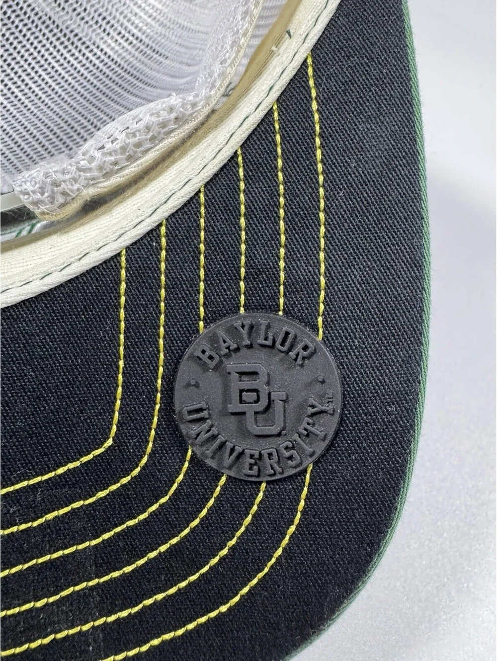 Hooey Baylor Bears BU Trucker Snapback Hat Green White Geometric OSFA